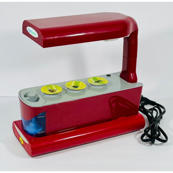 AeroGarden Red Indoor Hydroponic Garden System Countertop LED Grow Light 3-Pod C - Picture 3 of 16